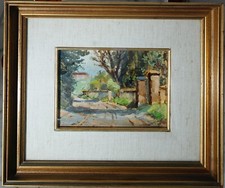 ETRUSCHI ARISTIDE – Velletri, via Cori (Olio su cartone, 13x18)