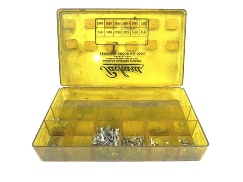 VINTAGE 1950'S-1960'S GM PACKARD WIRE TERMINAL FASTNER KIT/BOX/PARTS ELECTRICAL