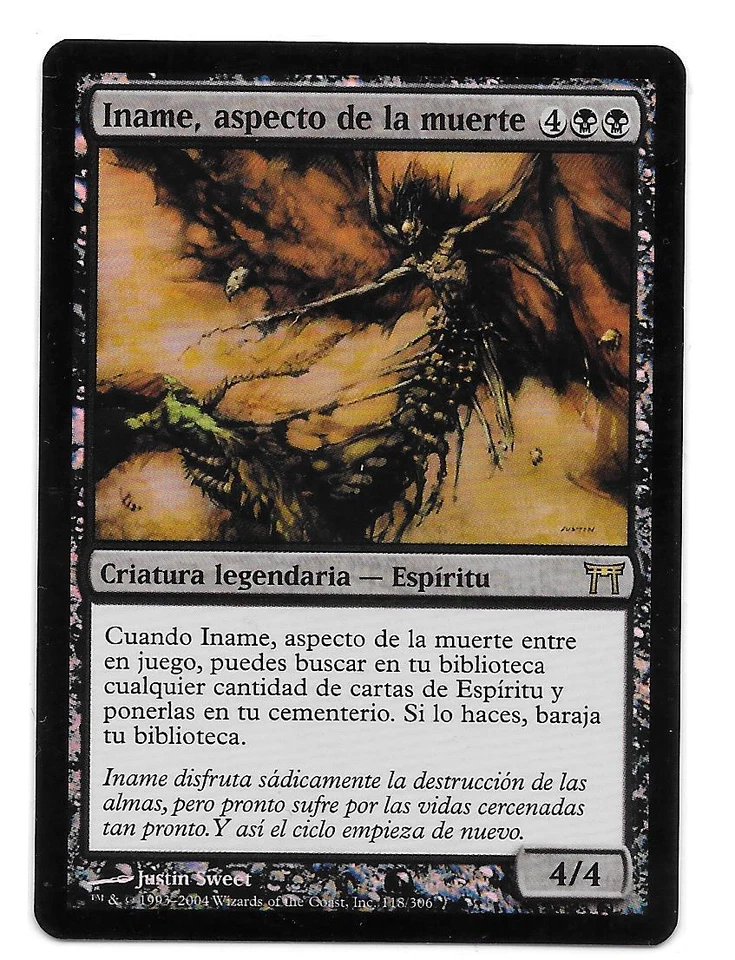 INAME, ASPECTO DE LA MUERTE FOIL Español Magic Aspect of Death KAMIGAWA NM MTG - Imagen 1 de 1
