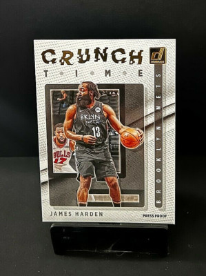 JAMES HARDEN CRUNCH TIME INSERT PRESS PROOF #19 PANINI NBA DONRUSS 2021/22