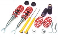 TA Technix SPORT- GEWINDE-FAHRWERK + 2X Domlager / Staubkappen Vorne Audi A6 4B