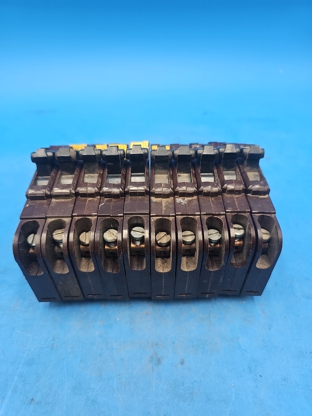 LOT OF 10 Federal Pacific FPE NC120 20 Amp 1 Pole Stab-Lok Circuit Breakers.