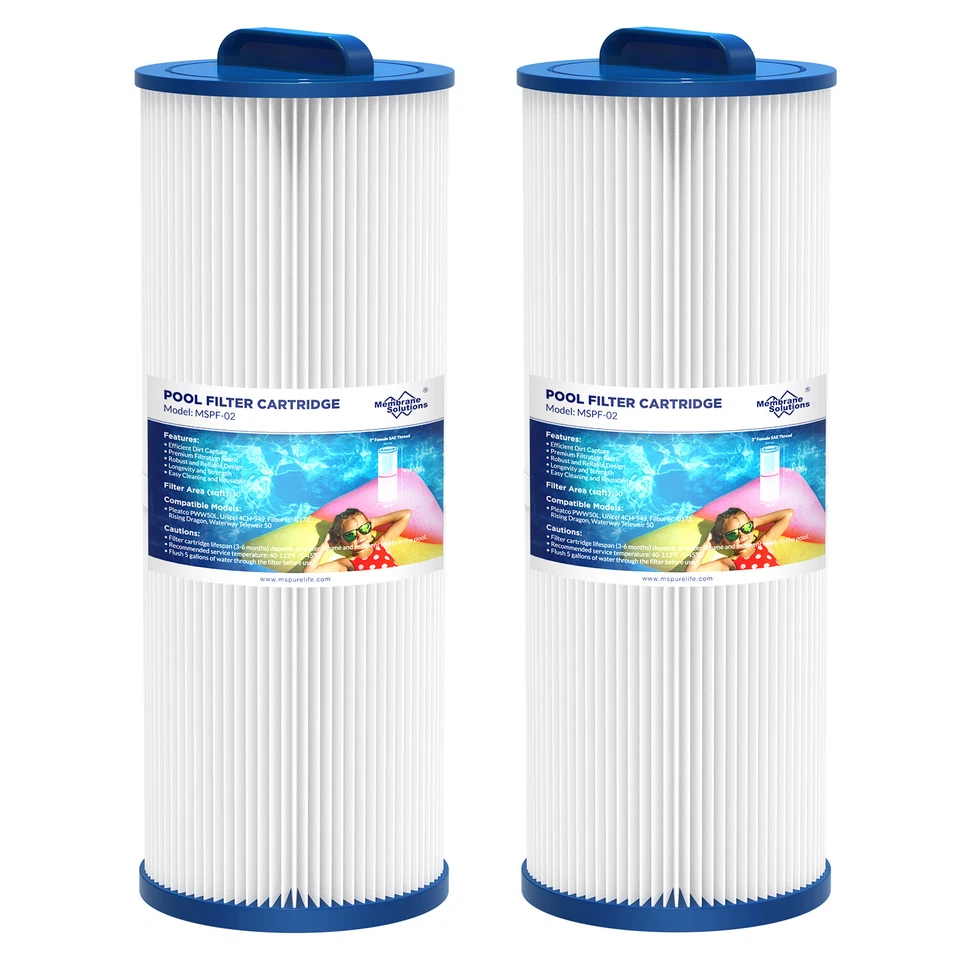Paquete de 2 filtros de bañera de hidromasaje para piscina spa de repuesto para Pleatco PWW50L 4CH-949 FC-0172