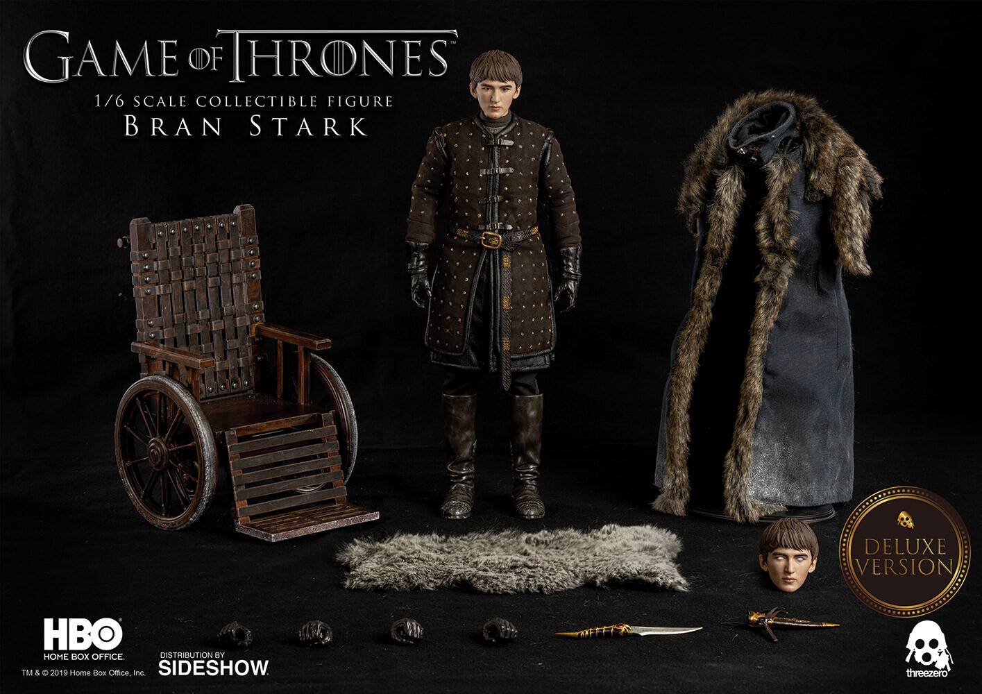 Thumbnail - Game Of Thrones Bran Stark Deluxe Version Sixth Scale Figure Threezero