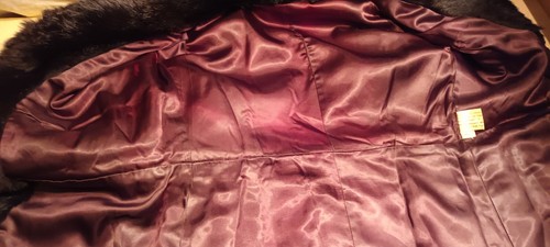 Vintage Fur Coat Black Fur Coat UK Size 10 Vintage Clothing - Picture 23 of 24