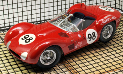 Maserati w/Race Engine & Wire Wheel Rims Custom Built Metal Body1:12SCALE MODEL