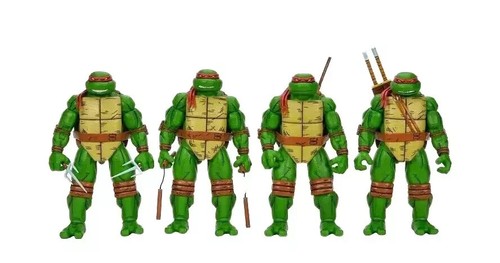 NECA TMNT LEONARDO RAPHAEL MICHELANGELO DONATELLO 4-PACK MIRAGE COMICS FIGURE - Picture 6 of 7