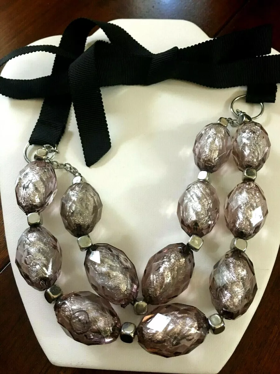 Chunky silver necklace costume jewelry deals