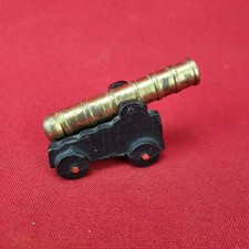 Vintage Cast Iron Brass Toy Replica Cannon