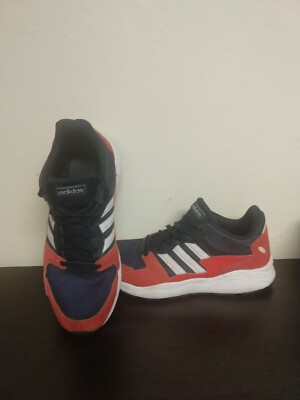 Adidas CrazyChaos Red White Blue Cloudfoam Running Shoes US 12 Stripes Sneaker