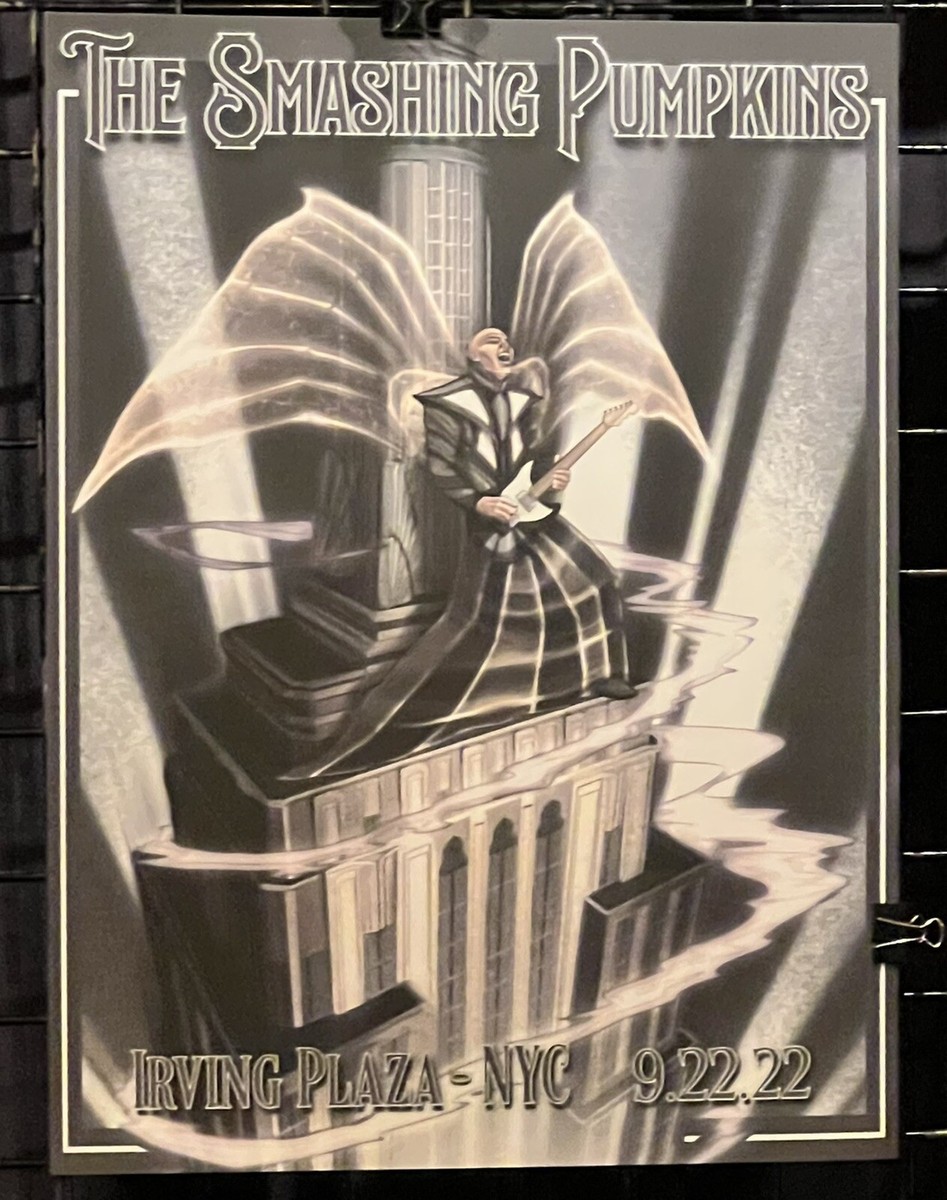 SMASHING PUMPKINS POSTER IRVING PLAZA NYC 9/22/2022 BILLY