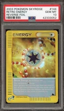 Pokemon Retro Energy Skyridge Reverse Holo #144 PSA 10 Gem Mint