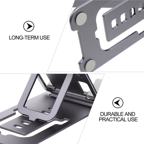 Aluminum Alloy Bracket Foldable Phone Stand Cell Tablet Folding Mobile Holder - Picture 10 of 12