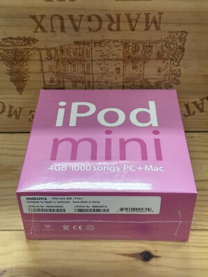 Pink Apple iPod Mini 2nd Generation. 4GB. Sealed. | eBay