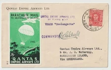 P61/08 1943 AUSTRALIAN FIRST FLIGHT COVER PILOT SIGNED E970