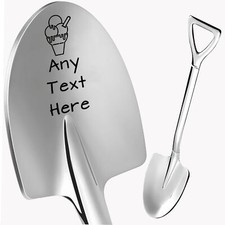 Personalised Engraved Ice Cream Spoon Stainless Steel Shovel Custom Any Text