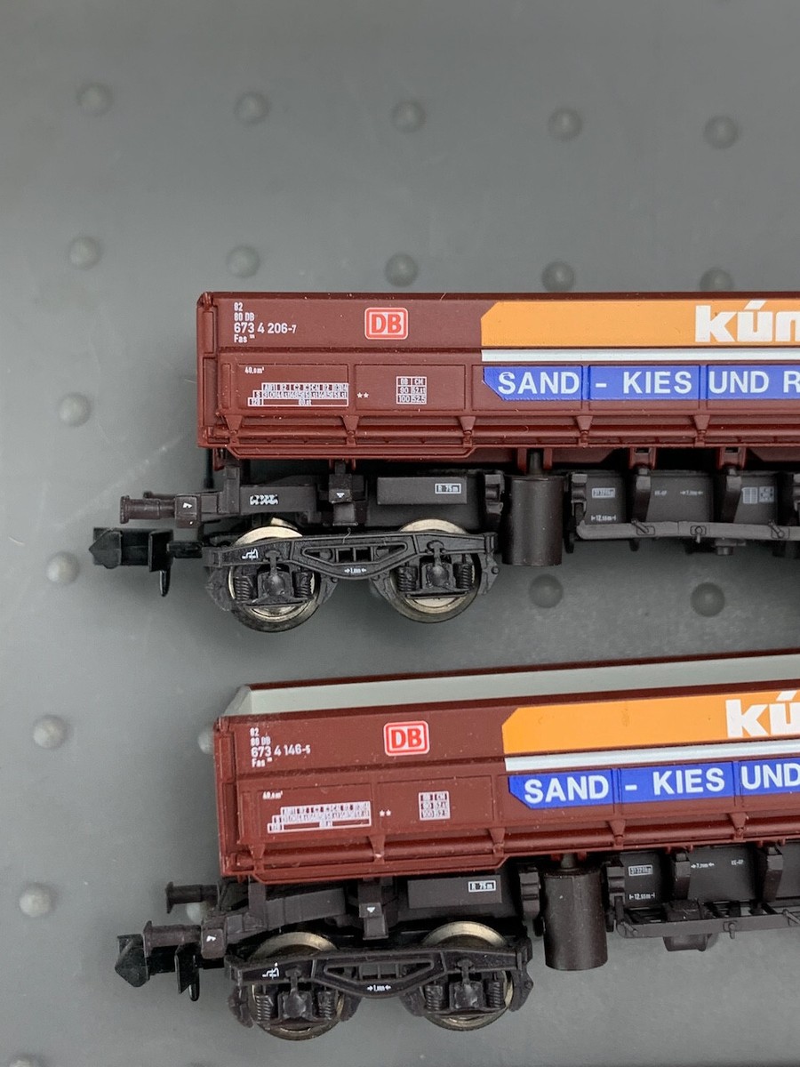 N Minitrix 15245 DB Two Kúmmel Nurnberg Fas 126 Side Dump Car Set