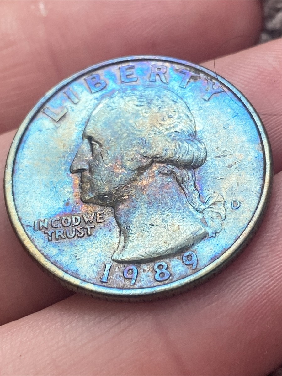 1989 D Washington Quarter Actual Coin Exceptional Mind