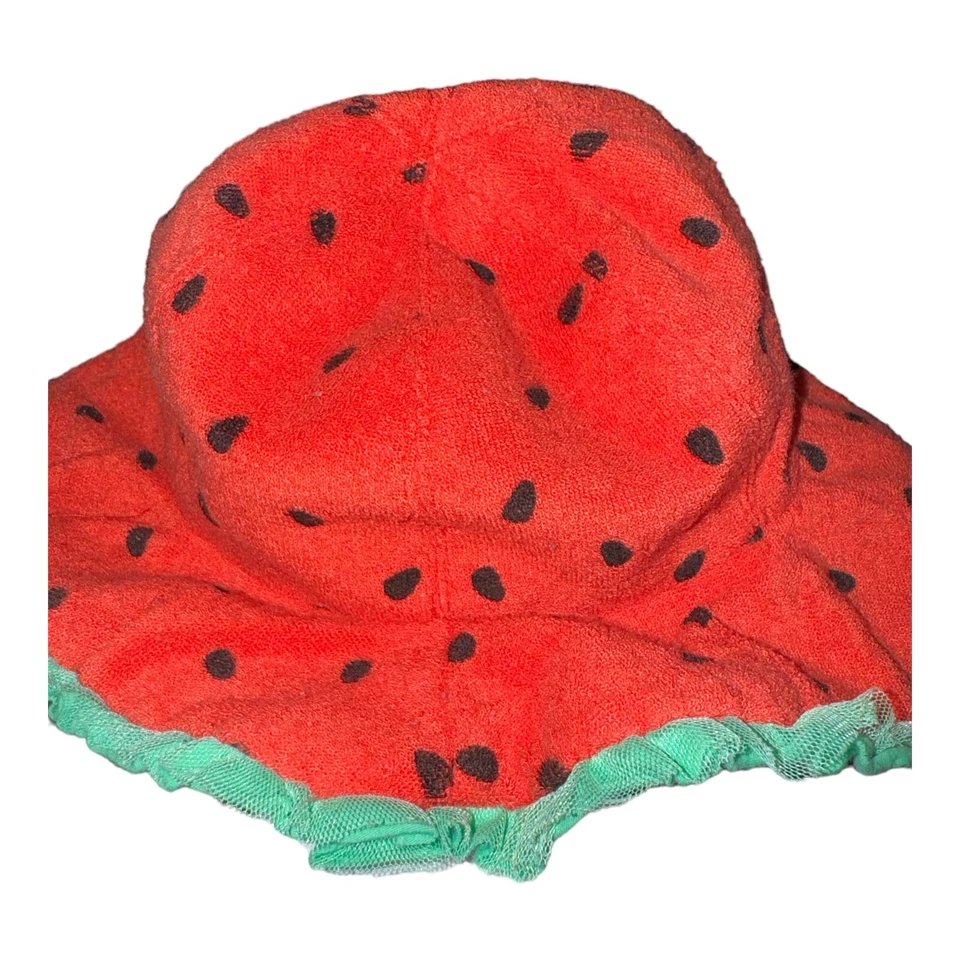 Sombrero para el sol First Impressions Macy’s sandía 6-12 mos. 17-25 libras. Matador Rojo Foto 4 de 4