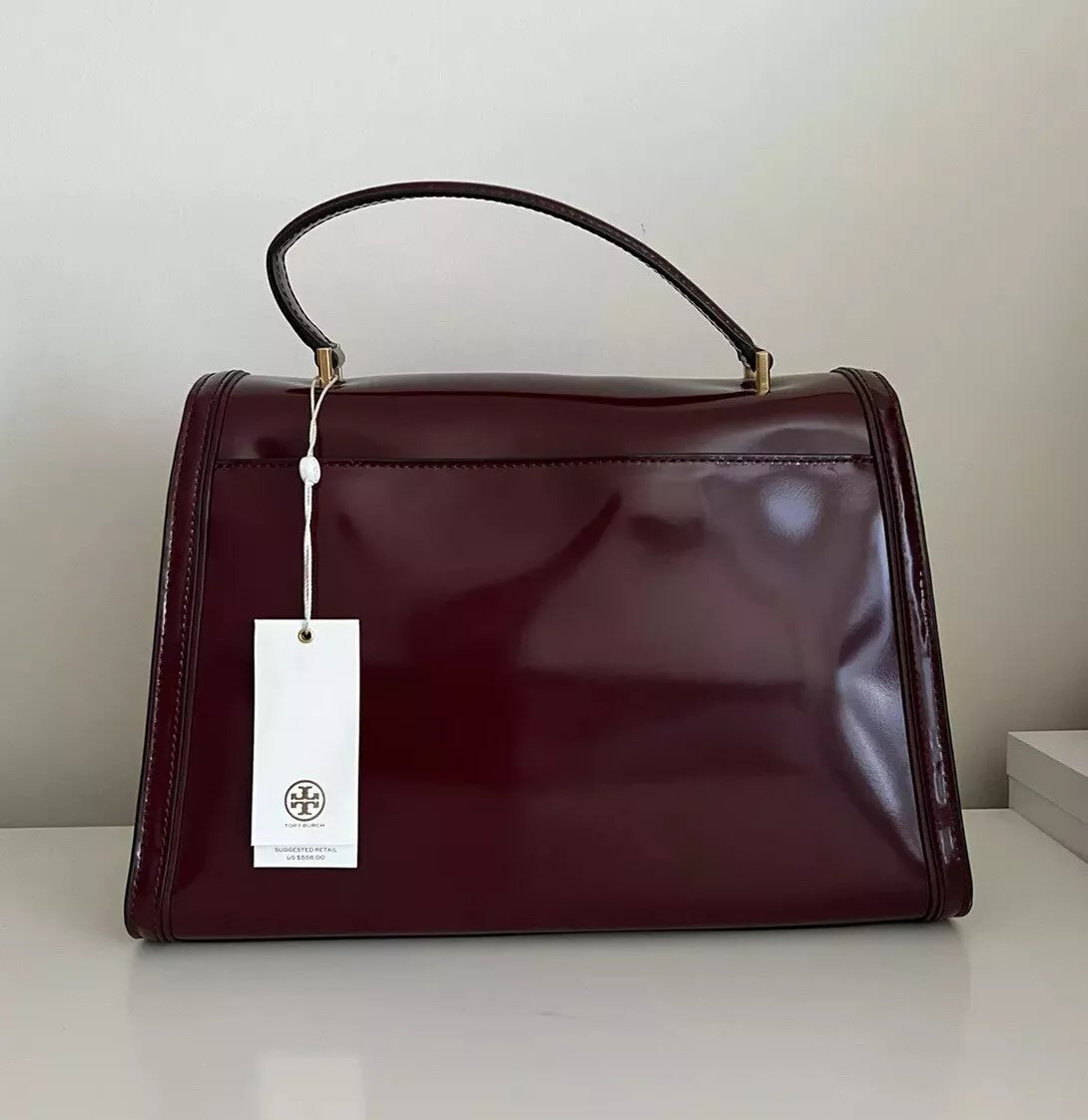 Tory burch sales burgundy handbag