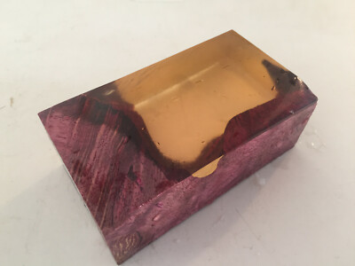 Clear Resin Stabilized Blank  1.5'' x 2.5'' x 4.5'' - Box Mod Blank - #HYB442