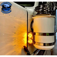 FRONT PETERBILT 15" AIR CLEANER BRACKET 2 watermelon mounting holes (sold in pai