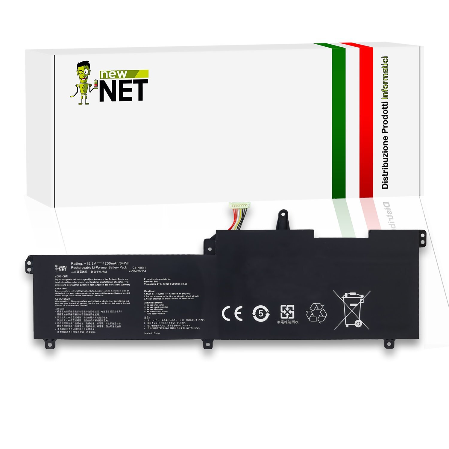 Ricambio Batteria ASUS C41N1541 15.2V 4200mAh per G702VSK G702ZC