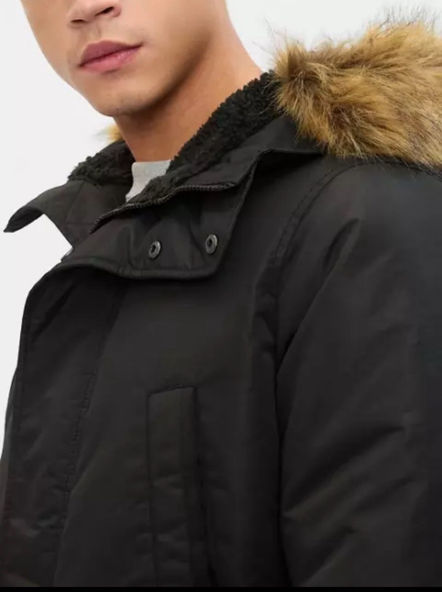 Gap Mens Size L Black ColdControl Max Snorkel Coat Long Sleeve