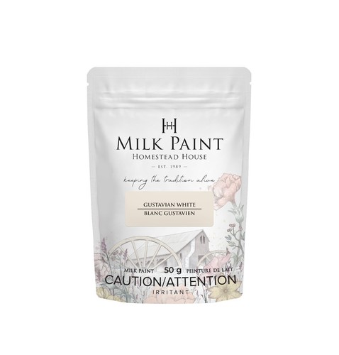 Pintura de leche Homestead House - blanca Gustavian - Imagen 6 de 9