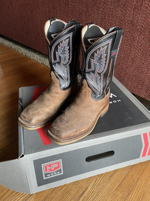#ad horse power steel toe boots 8d $175.00