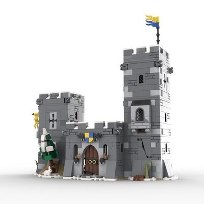 Mocs Bricks Set Mittelalterlicher Bergturm 724 Teil Spielzeug Bausatz MOC-138791