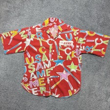 80s Vintage ORIGINAL JAMS Surf Line Button Shirt Beach Hawaiian USA Men s Small