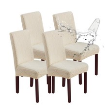 Chair Covers for Dining Chairs,100 Waterproof Dining Chair Covers Set of 4,R...