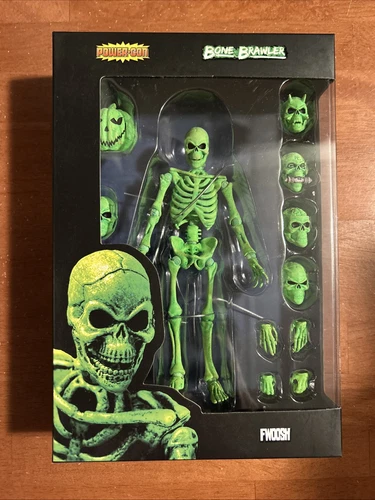 2023 The Fwoosh Power Con Yokai Bone Brawler Skeleton Brilla en la Oscuridad - Imagen 1 de 2