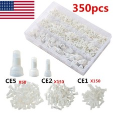 350PCS Closed End Crimp Cap Copper Core Nylon Wire Connectors 22-10AWG Terminals