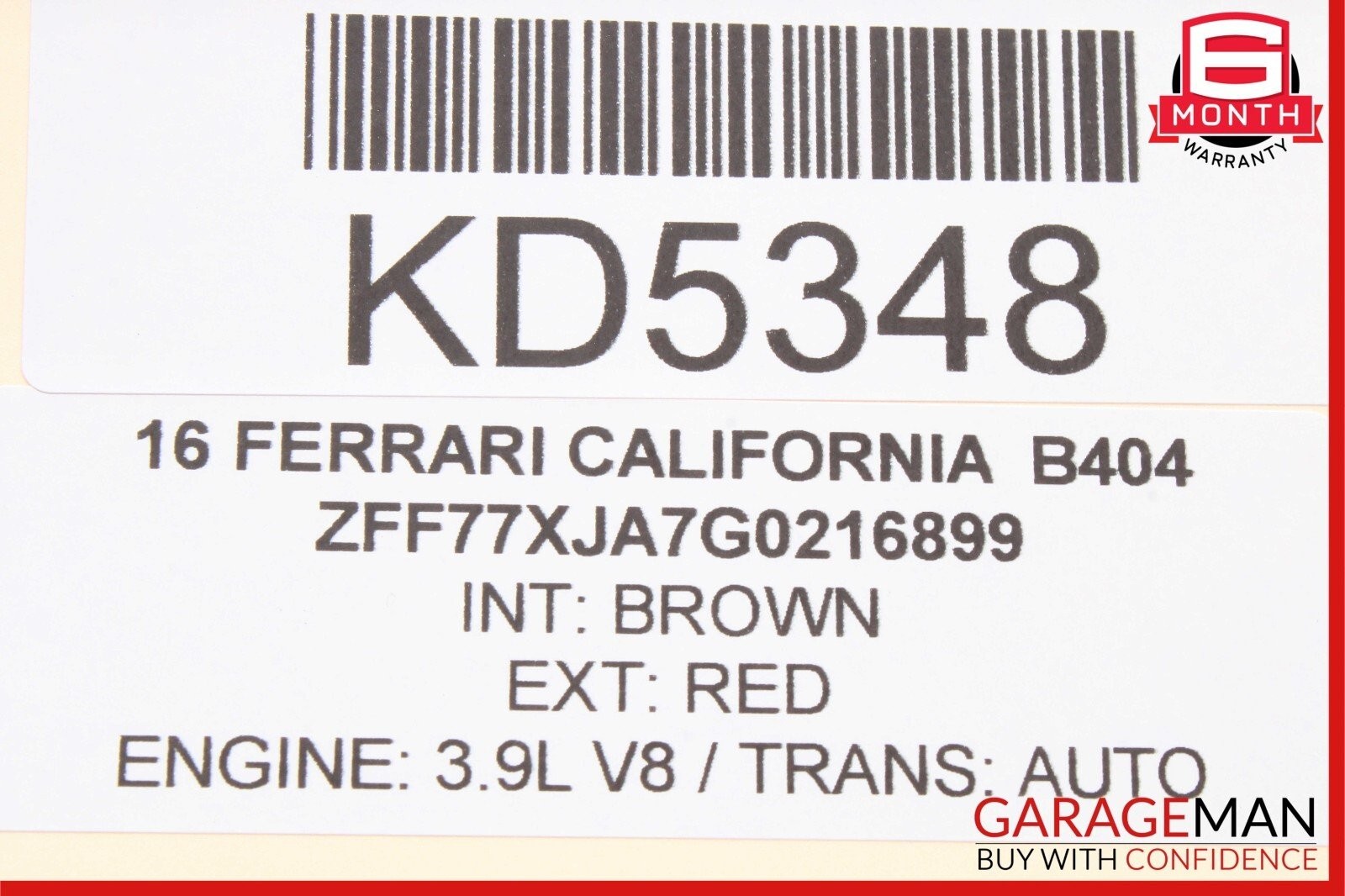 Ferrari California 2015-2018 FRONT+LEFT Pillar trim