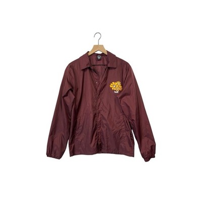 Neff Maroon Windbreaker Jacket Size S Small Floral