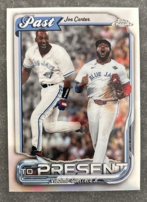 2026 Topps Chrome - Joe Carter Vladimir Guerrero Jr. Past to Present Blue Jays