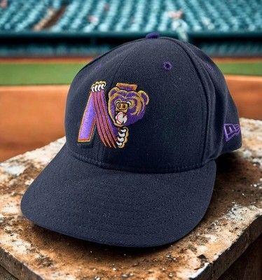 Newark Bears Team Issued New Era 59FIFTY Fitted Hat 7 1/2 Rare Black Cap