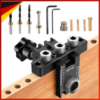 Bohrschablone 3-In-1 HolzdüBel 8-15Mm Mit Positionierungsclip Tischlerwerkzeug