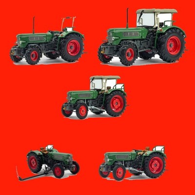 MODELL TRAKTOR 5ER SET FENDT FAVORIT 3 1:32 ROS TRECKER SCHLEPPER TOP PREIS