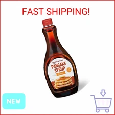 Amazon Grocery, Butter Flavor Pancake Syrup, 24 Fl Oz (Previously Amazon Fresh, 