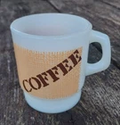 Vintage Milk Glass Anchor Hocking Coffee Mug