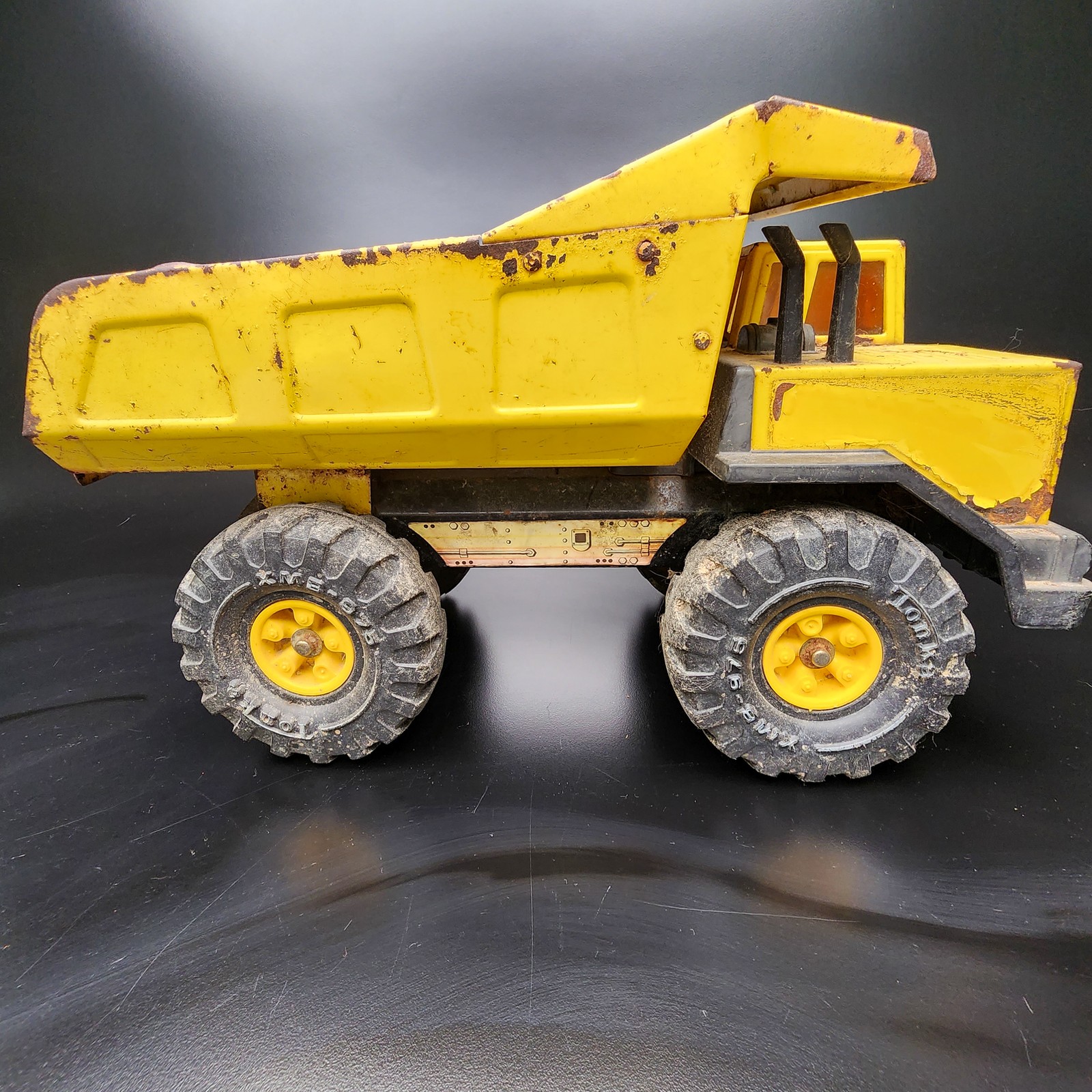 Vintage 1980s Meta lTonka Turbo Diesel Mighty Shovel Digger Truck Toy