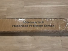 Motorized Projector Screen 100 Inch 16:9 HD Diagonal Indoor and Outdoor Movie 