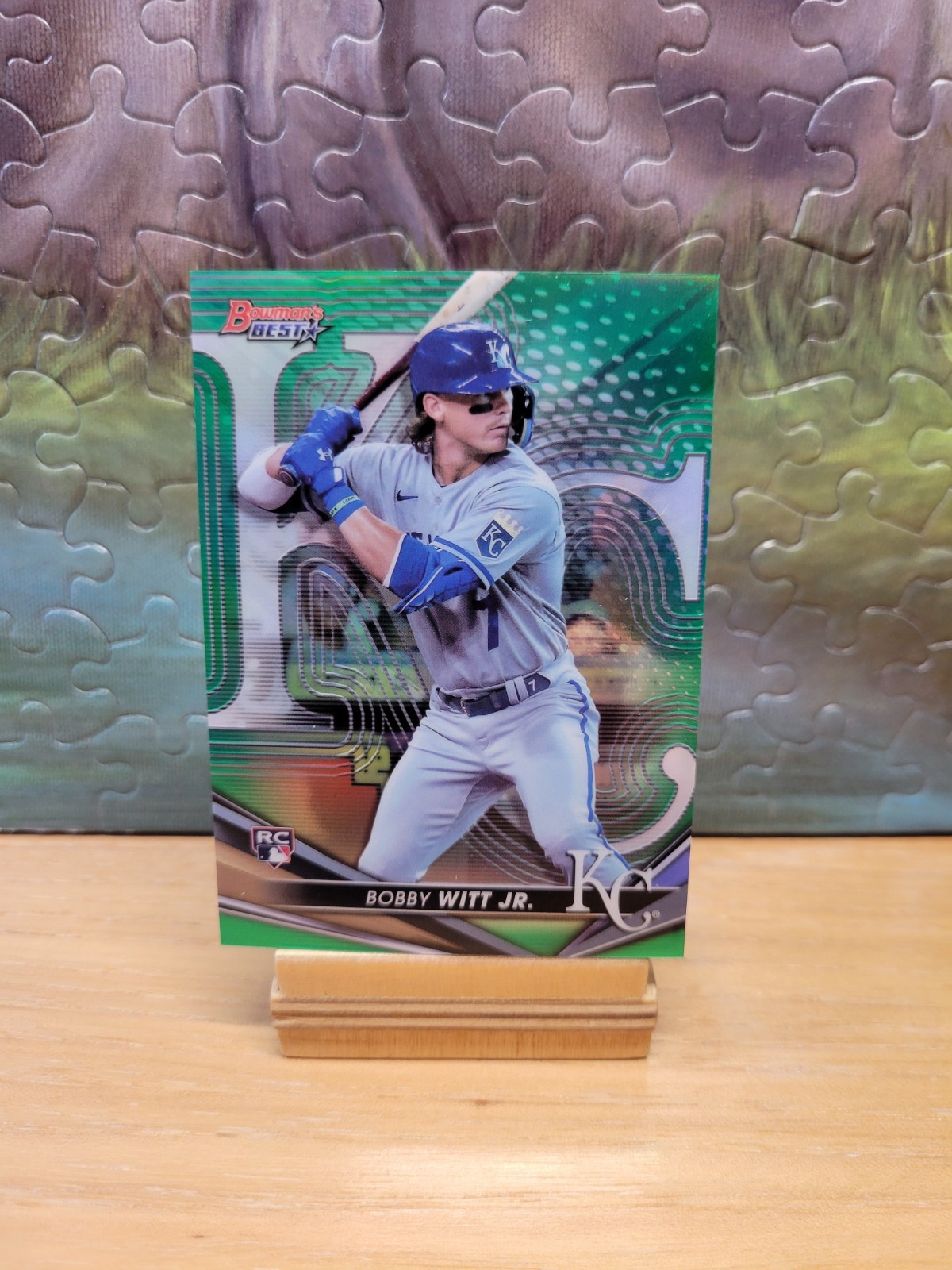 2022 Bowman’s Best Bobby Witt Jr. #13 Rookie Green Refractor /99 