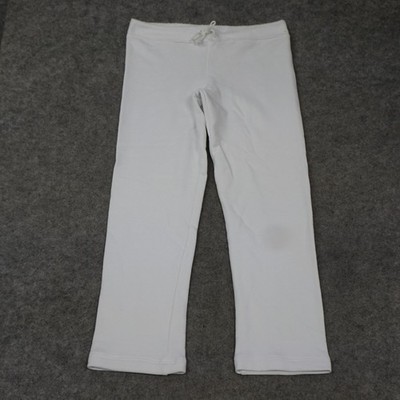 Jet John Eshaya Sweatpants Womens Medium M White Terry Comfort Athleisure Ankle