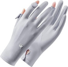 Summer Sunblock Gloves UV Protection Non-Slip Touchscreen Driving Gloves for