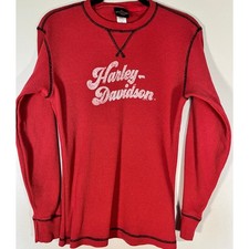 Vintage Harley-Davidson Red Waffle Knit Thermal Scottsdale Az- Women's 2XL