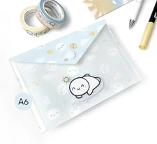 NEW Morning Essentials A6 Plastic Sticker Envelope TheCoffeeMonsterzCo TCMC